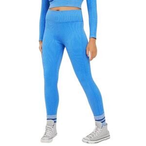 NWT Aerie Blue Ribbed Leggings